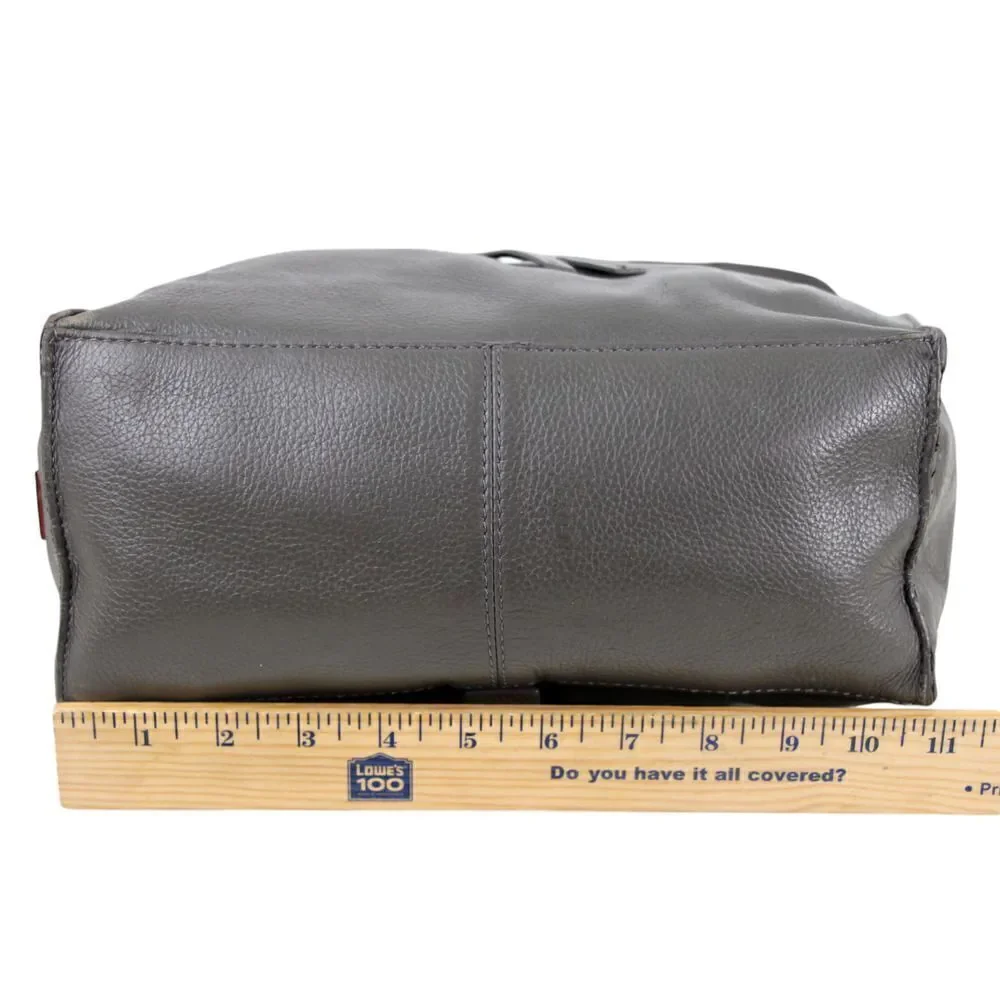 Kooba GRAY GENUINE LEATHER BACKPACK CONVERTIBLE SHOULDER BAG X-BODY PURSE
